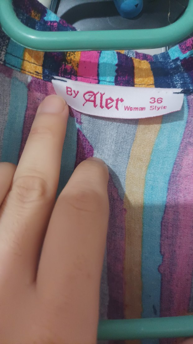 Renkli Bohem Uzun Kollu Gömlek - Görsel 4