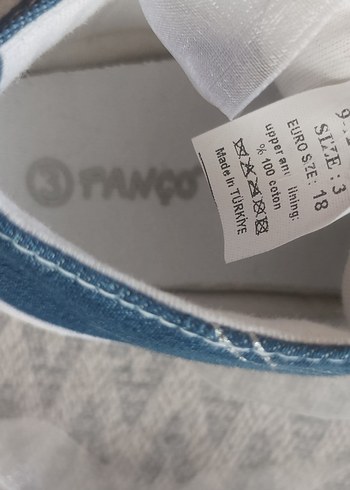 Kız Çocuk Mavi Payetli Denim Ayakkabı - Görsel 3