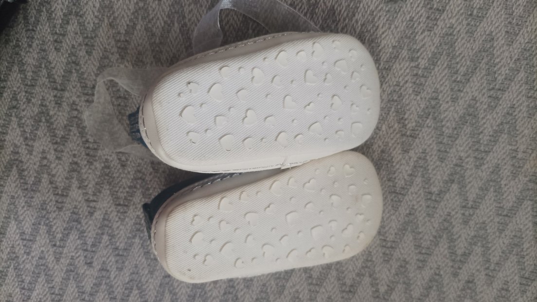 Kız Çocuk Mavi Payetli Denim Ayakkabı - Görsel 2