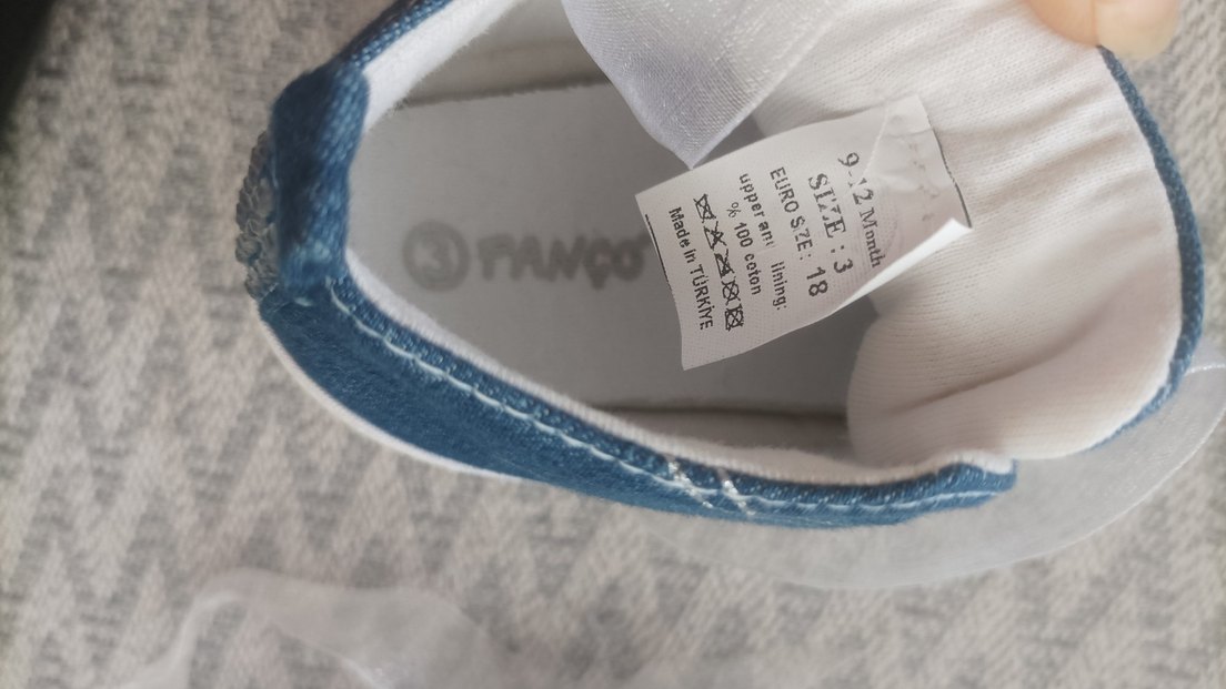 Kız Çocuk Mavi Payetli Denim Ayakkabı - Görsel 3