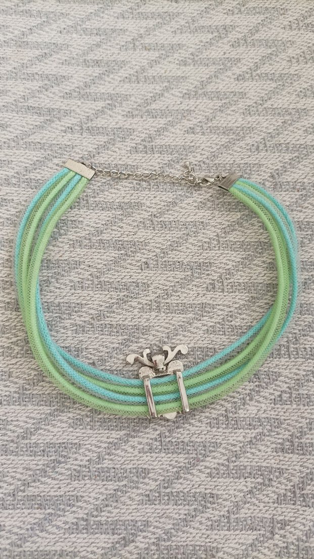 Turkuaz Boncuklu Mini Bohem Kolye - Görsel 2