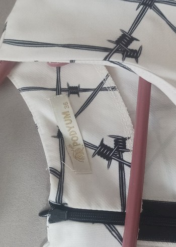 Yaka Midi Elbise - Görsel 2