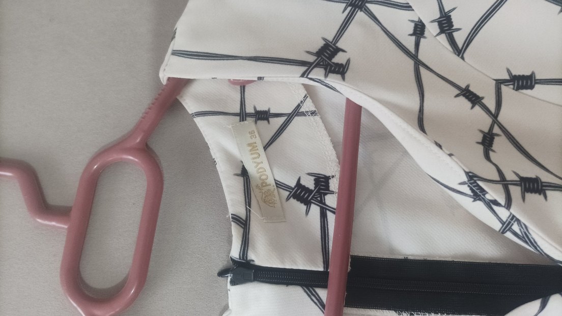 Yaka Midi Elbise - Görsel 2