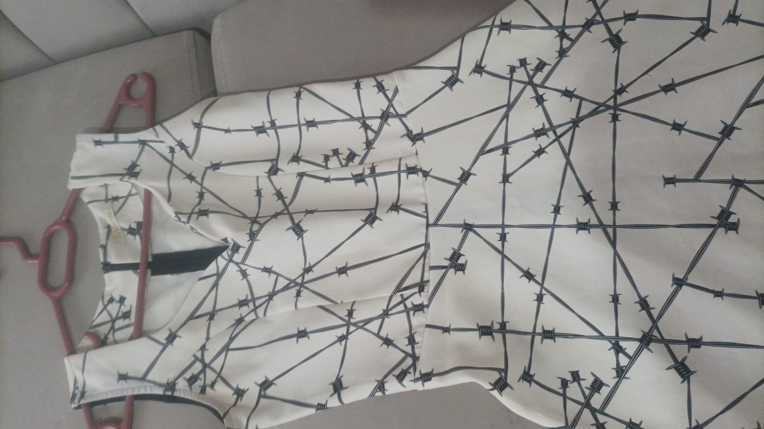 Yaka Midi Elbise - Görsel 3