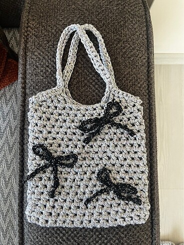 Fiyonk detaylı mini çanta - Görsel 5