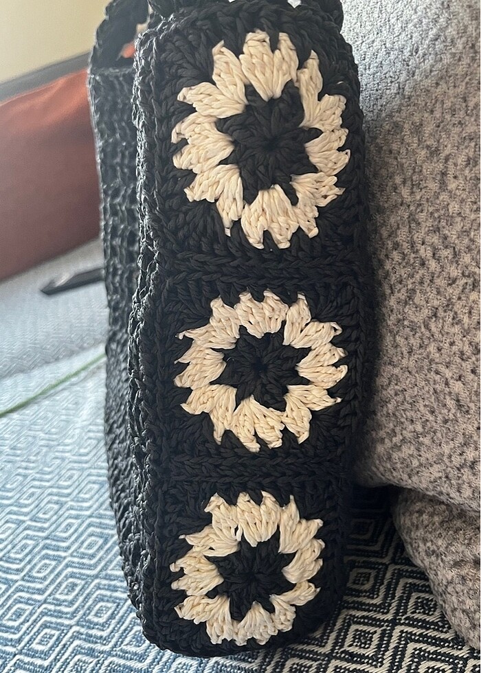 Motifli kağıt ip çanta - Görsel 2