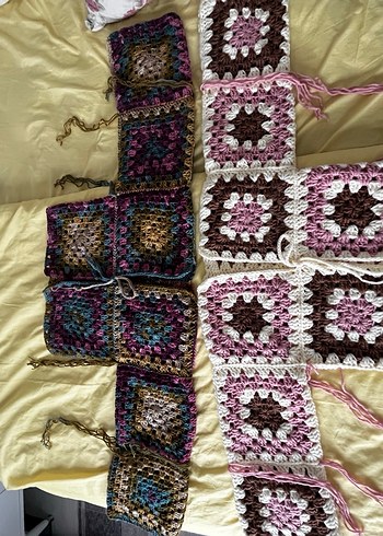 Mavi Gri Bağlama Desenli Örgü hırka - Görsel 3