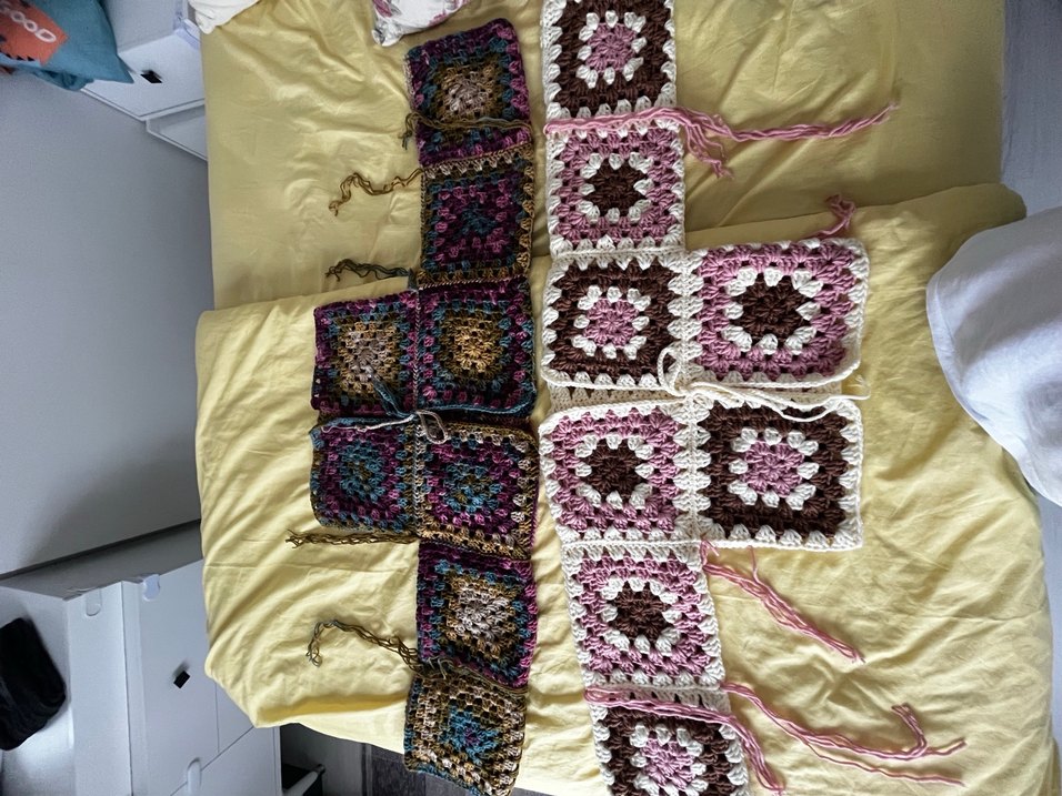 Mavi Gri Bağlama Desenli Örgü hırka - Görsel 3