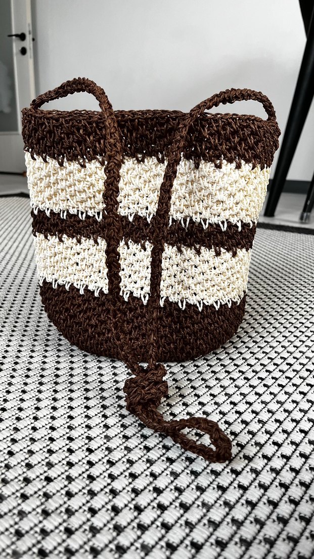 Kâğıt ip kova çanta - Görsel 2