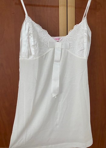 Nakışlı Beyaz Uzun Kollu Kadın Sabahlık - Görsel 3