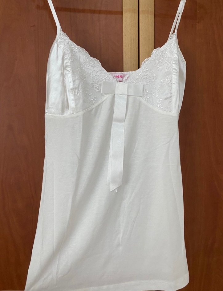 Nakışlı Beyaz Uzun Kollu Kadın Sabahlık - Görsel 3