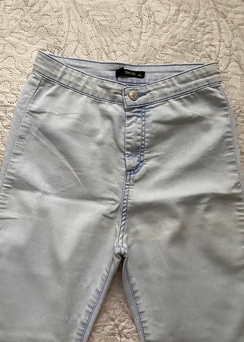 Bej Normcore Kesim Kadın Denim Pantolon - Görsel 3