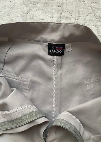 Gri Keten Rahat Kesim Kadın Şort - Görsel 2