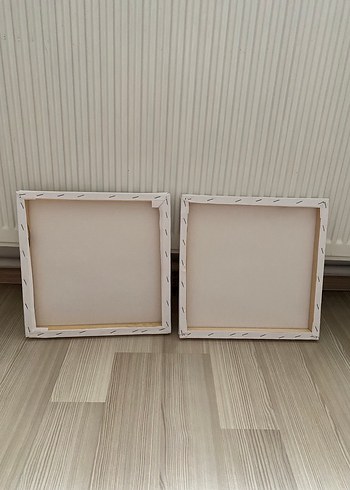 İkili tuval ve guaj boya - Görsel 7