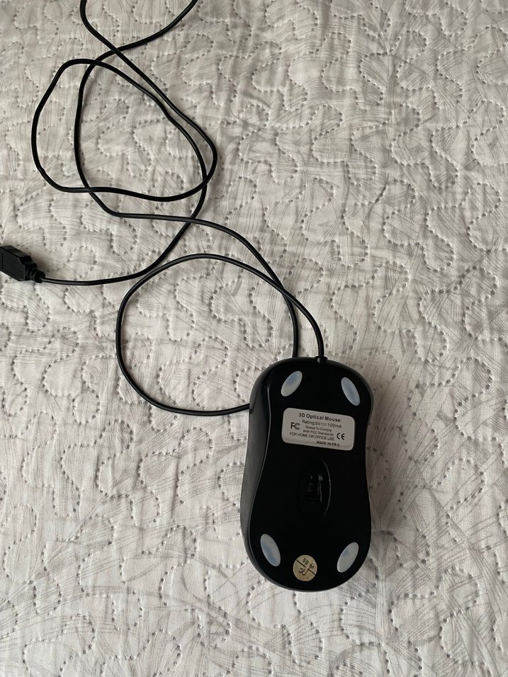 Gri Kablolu Bilgisayar Mouse'u - Görsel 2