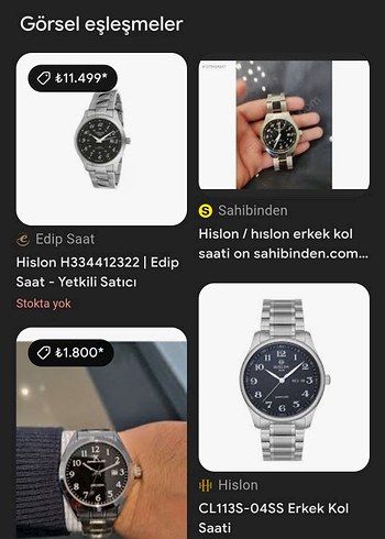 hıslon erkek kol saati - Görsel 9