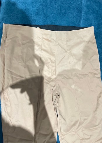 40 Beden Bej Normal Boy Kadın Kumaş Pantolon