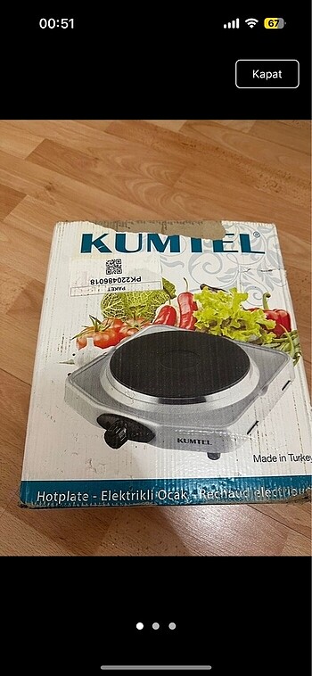 Kumtel elektrikli ocak
