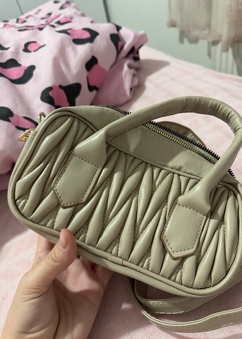 Bej Miu Miu Deri Kadın Çanta - Görsel 2