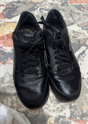 Puma Siyah Bağcıklı Spor erkek Sneakers - Görsel 4