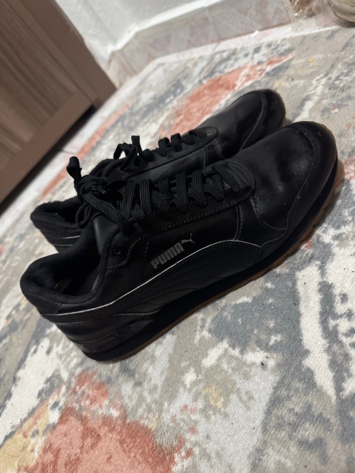 Puma Siyah Bağcıklı Spor erkek Sneakers - Görsel 2