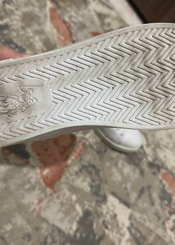 Beyaz Bağcıklı Kadın Sneaker - Görsel 3