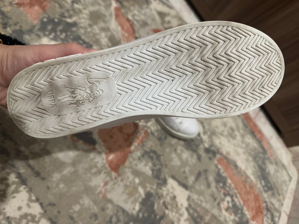 Beyaz Bağcıklı Kadın Sneaker - Görsel 3