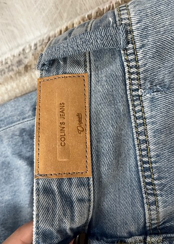 Kadın Mavi Bol Kesim maxi Denim Pantolon - Görsel 3