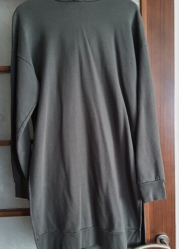 l Beden Kapüşonşu uzun sweatshirt