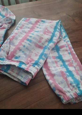 Kızlar için Çok Renkli Tie-Dye Eşofman Takımı - Görsel 7