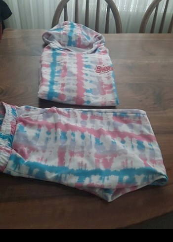 Kızlar için Çok Renkli Tie-Dye Eşofman Takımı - Görsel 9