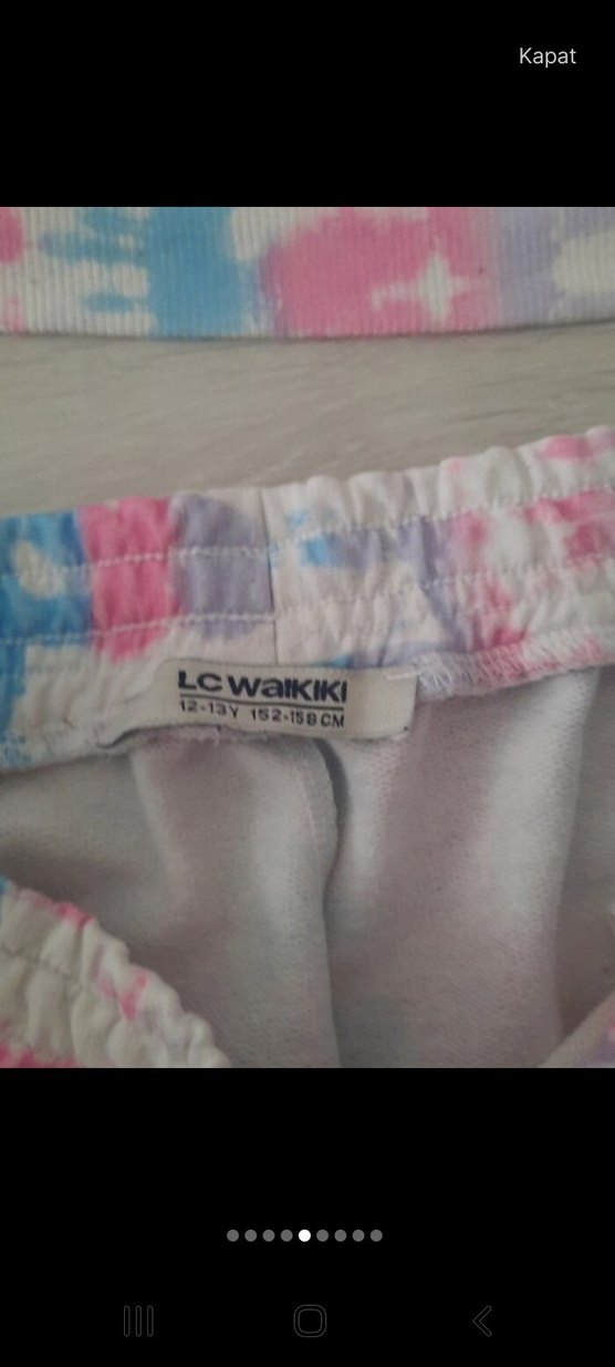 Kızlar için Çok Renkli Tie-Dye Eşofman Takımı - Görsel 5