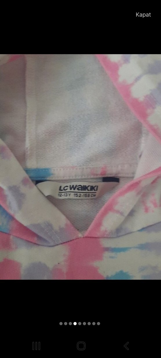 Kızlar için Çok Renkli Tie-Dye Eşofman Takımı - Görsel 4