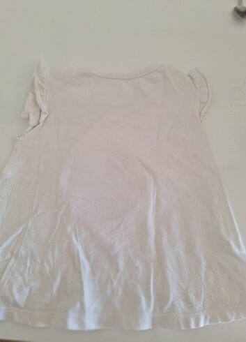1 Yaş Beden beyaz Renk Kiti Kate Tshirt&Pantalon Takim