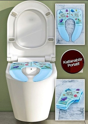 Katlanabilir Portatif Bebek Tuvalet Adaptörü