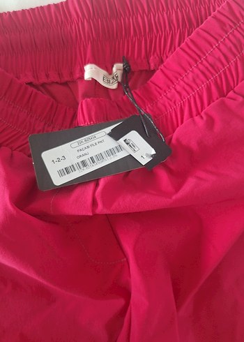 BİZE Pembe Oversize Paraşüt Pantalon - Görsel 3