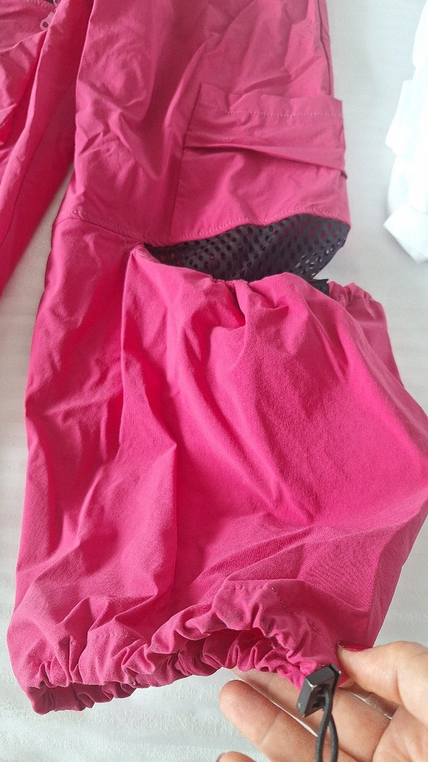 BİZE Pembe Oversize Paraşüt Pantalon - Görsel 5