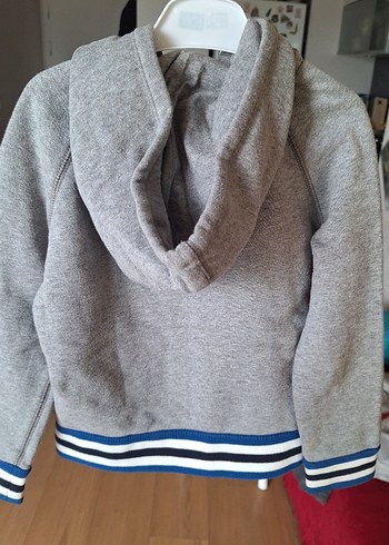 Gri Kapüşonlu GAP Fermuarlı Sweatshirt - Görsel 2