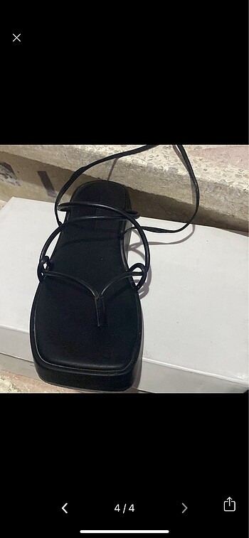 37 Beden siyah Renk Sandalet