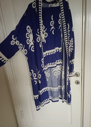 44 Beden mavi Renk Fiyat sorunuz!! Kimono takım