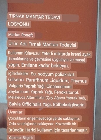  Beden ayak kremi