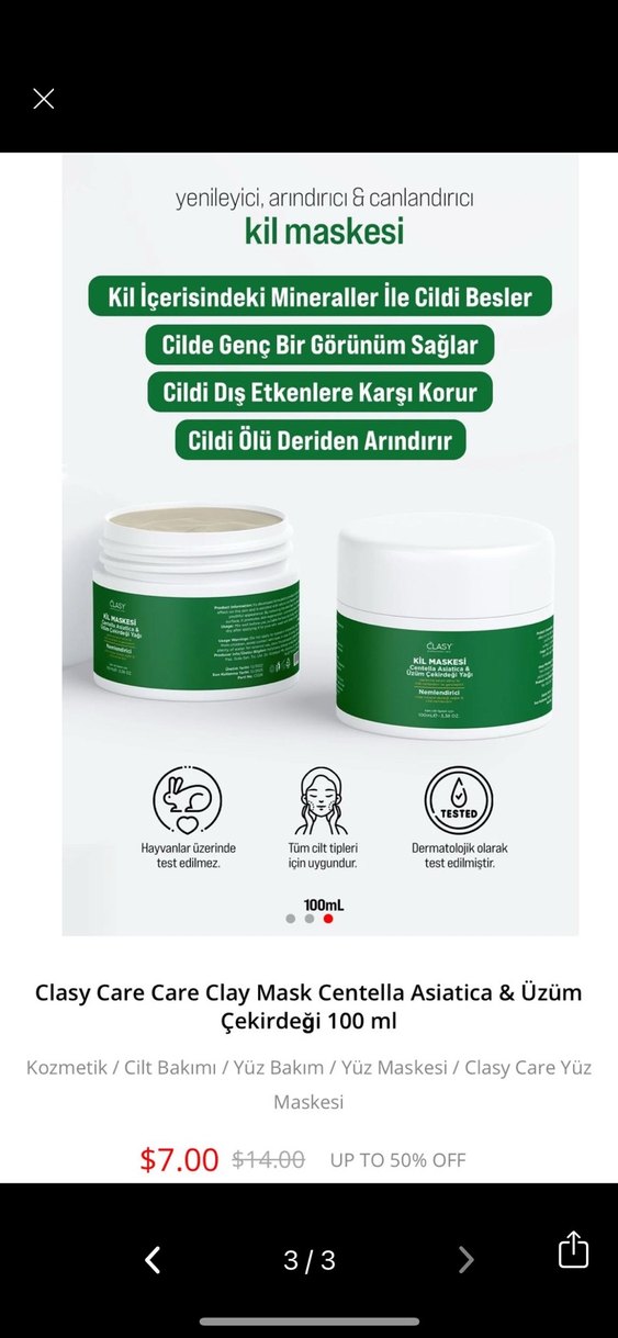 Clasy Care Yenileyici Kil Maskesi 100 ml - Görsel 3