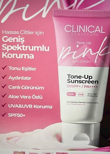 clasy pembe ton eşitleyici güneş kremi - Görsel 4