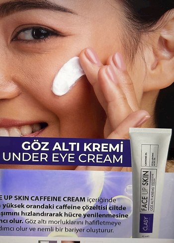 Clasy Hyaluronik Asit ve Kafeinli Gözaltı Kremi 40 ml - Görsel 2
