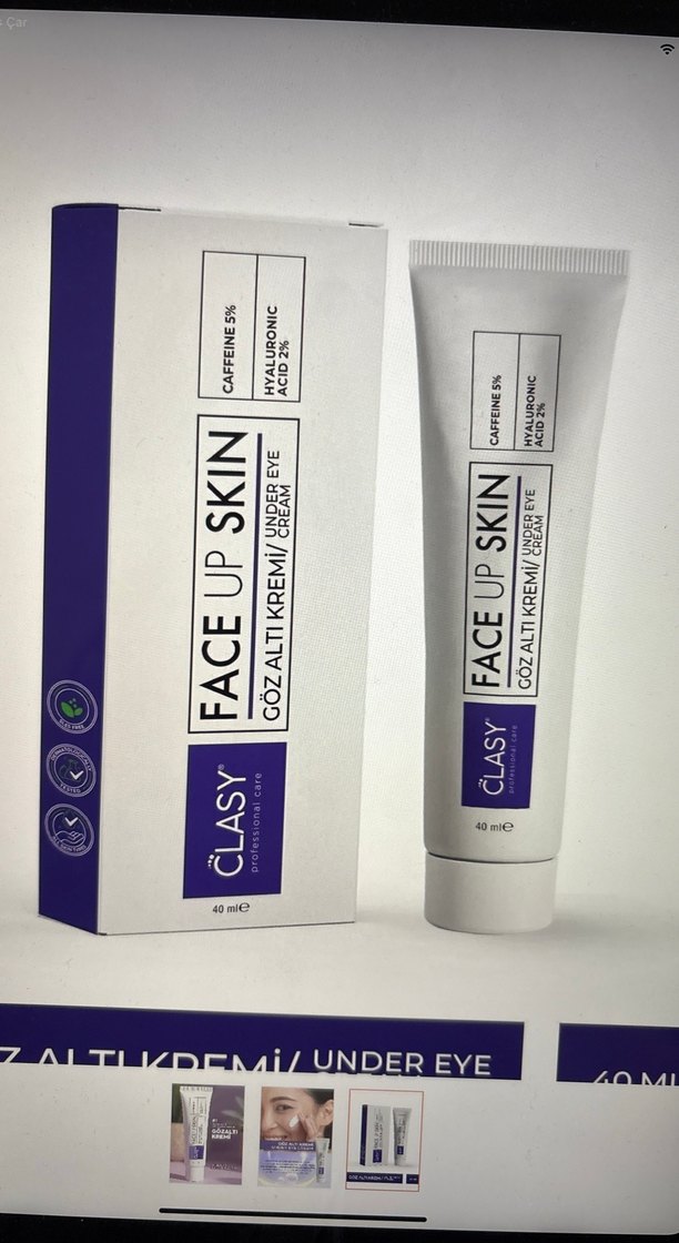 Clasy Hyaluronik Asit ve Kafeinli Gözaltı Kremi 40 ml - Görsel 3