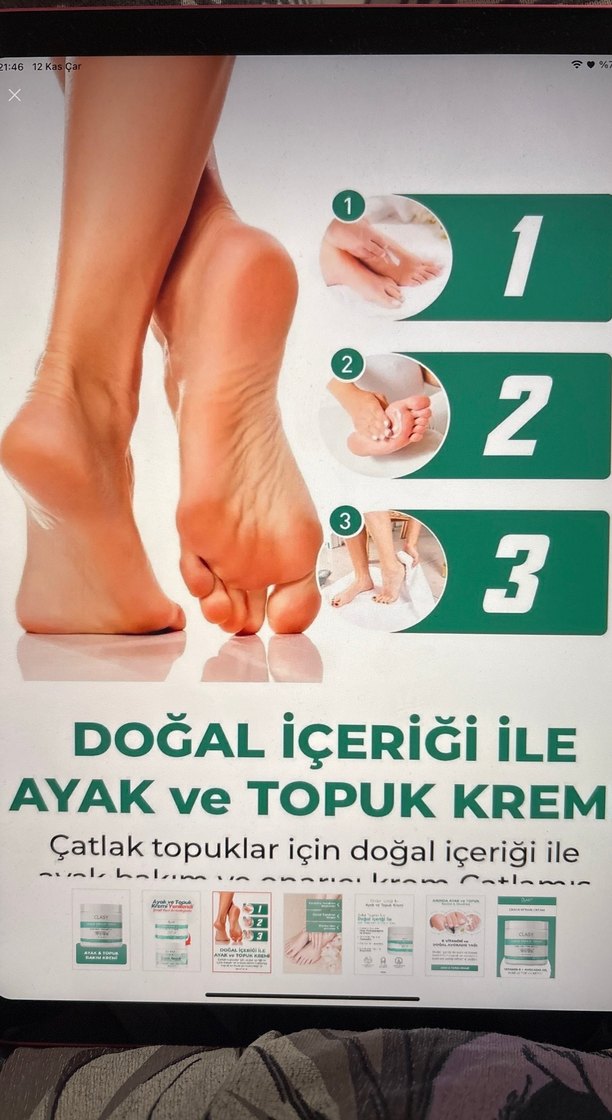 clasy ayak kremi - Görsel 4