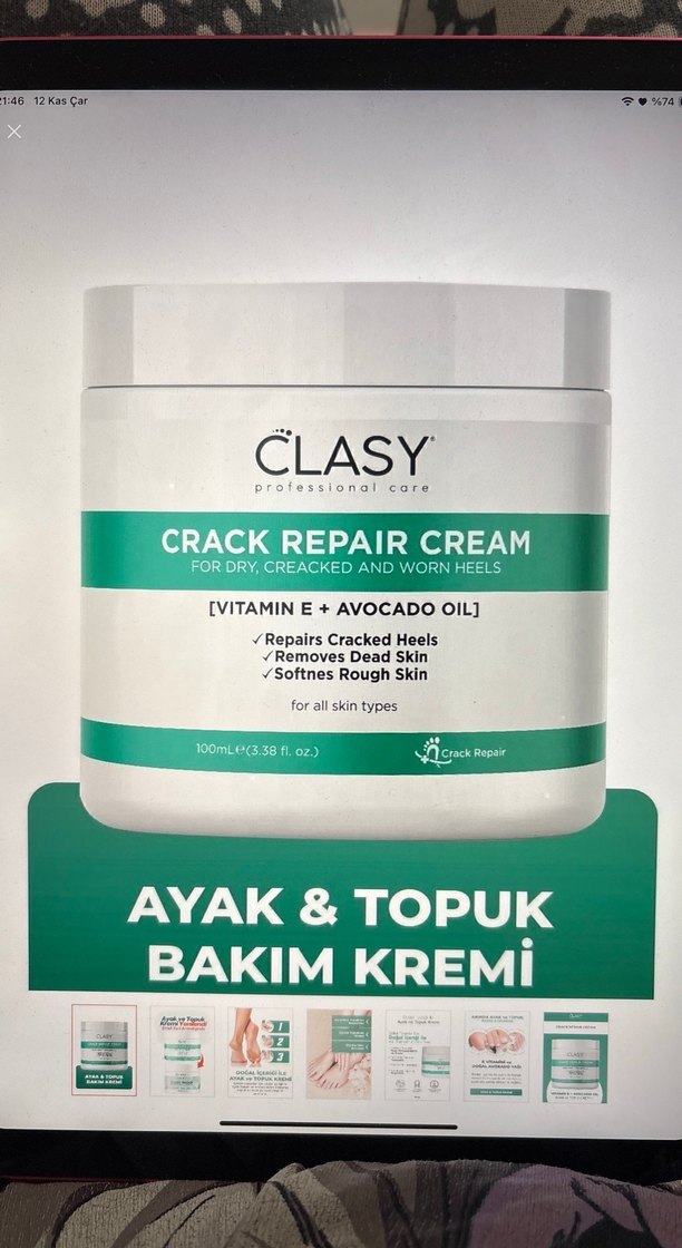 clasy ayak kremi - Görsel 2