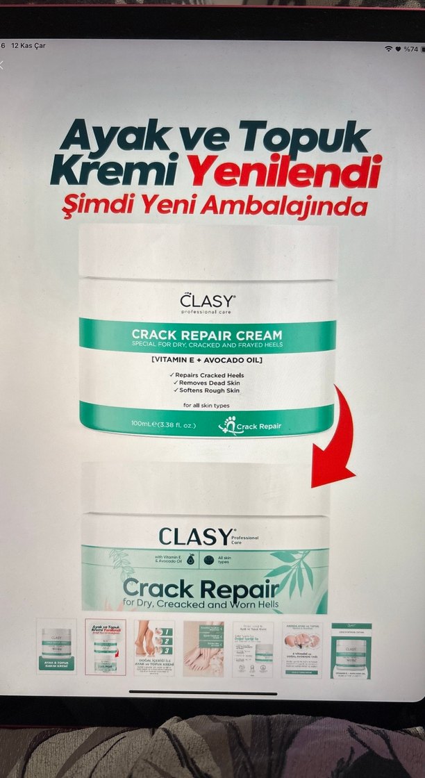 clasy ayak kremi - Görsel 3