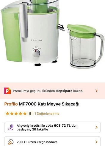 Profilo PROFİLO MP7000 KATI MEYVE SIKACAĞI