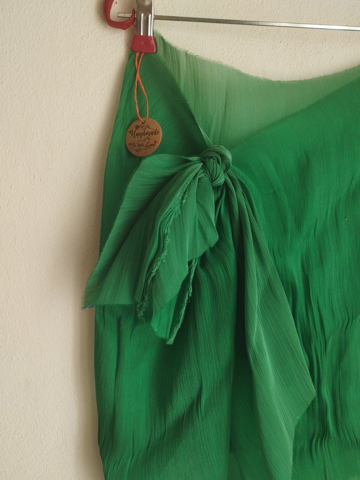 Yeşil Midi Bohem Pareo - Görsel 2